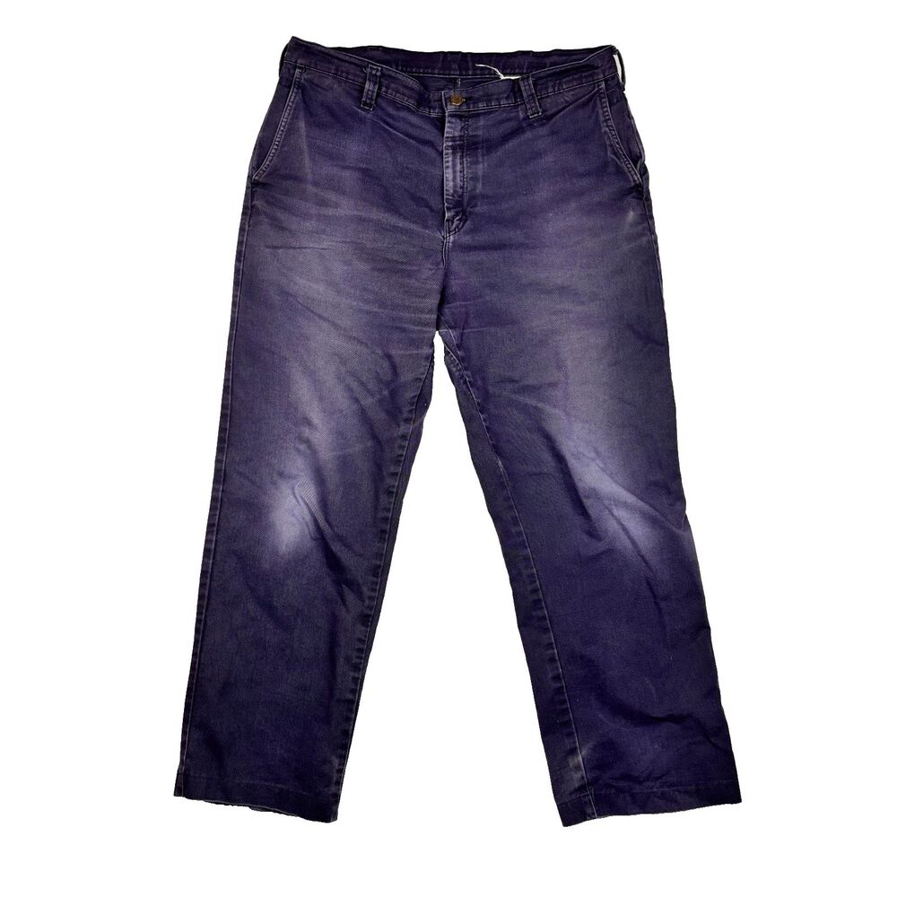 Workrite FR 2112 Pants Mens 38x30 Navy Blue Nomex CAT 1 Flame Resistant Workwear